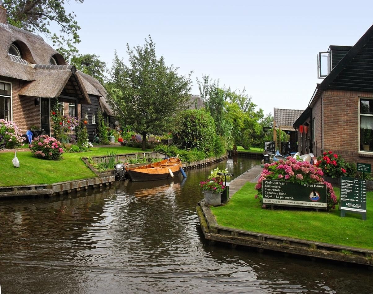 нидерланды деревня на воде
