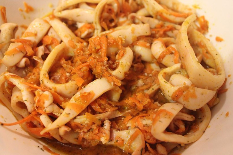 Вкусные рецепты из кальмаров рецепты с фото простые и вкусные пошаговые