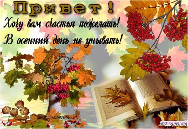 Осенний Привет Друзьям Картинки