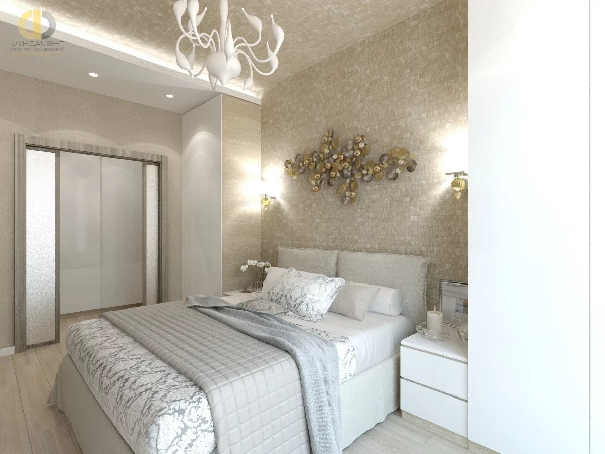 фото светлой современной спальни в квартире