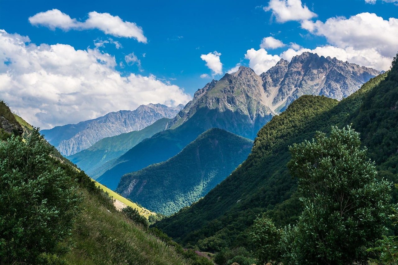 Северная Осетия в горах Кавказа