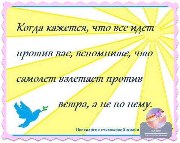 Что значит хожу. Самолет против ветра. Идти против ветра цитаты. Статус против статуса. Когда кажется, что все идет против вас.