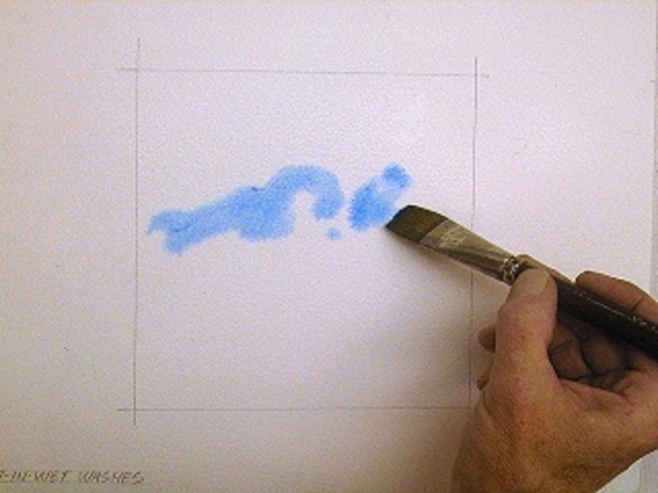 Рисование маркерами на мокрой бумаге