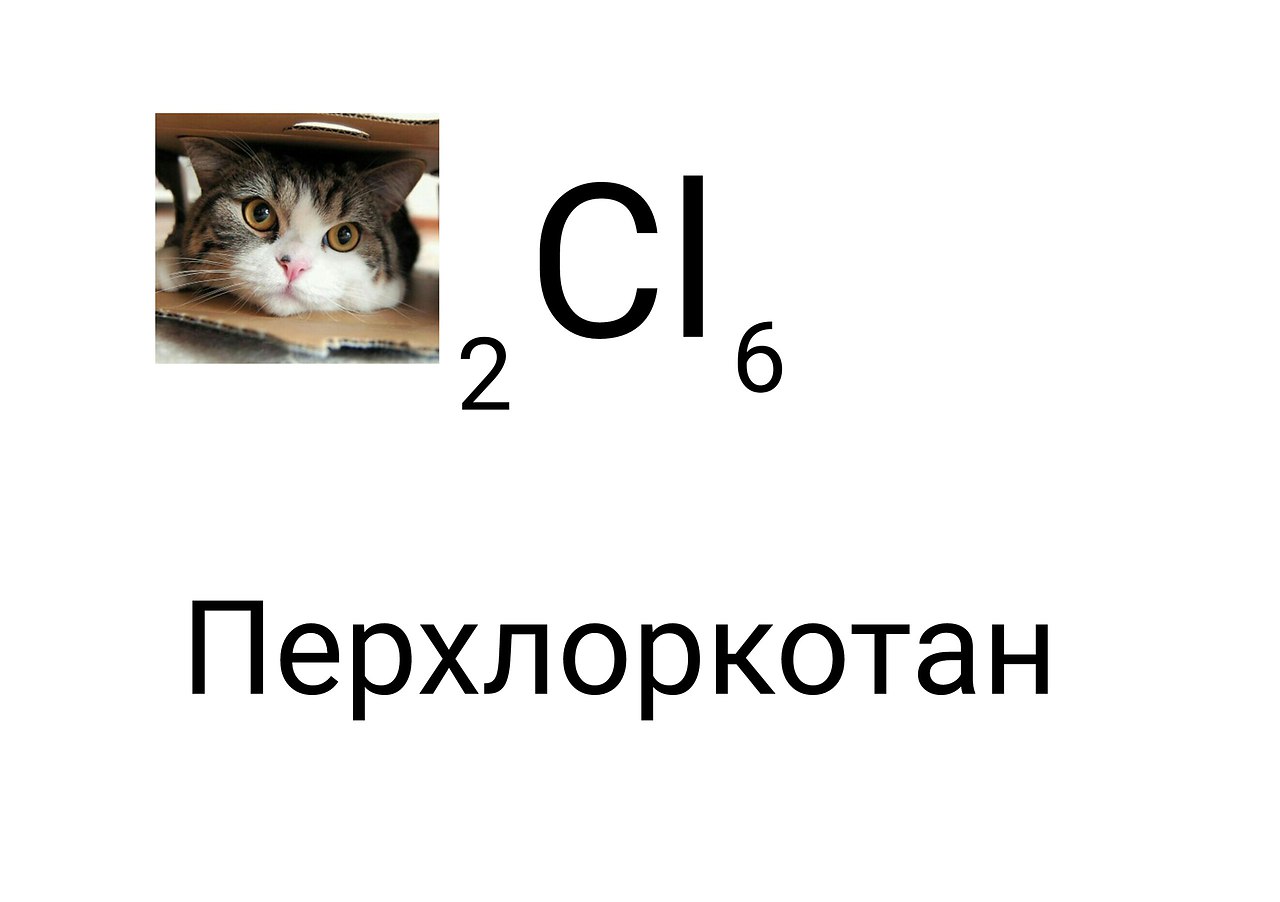Кот и химия Мем