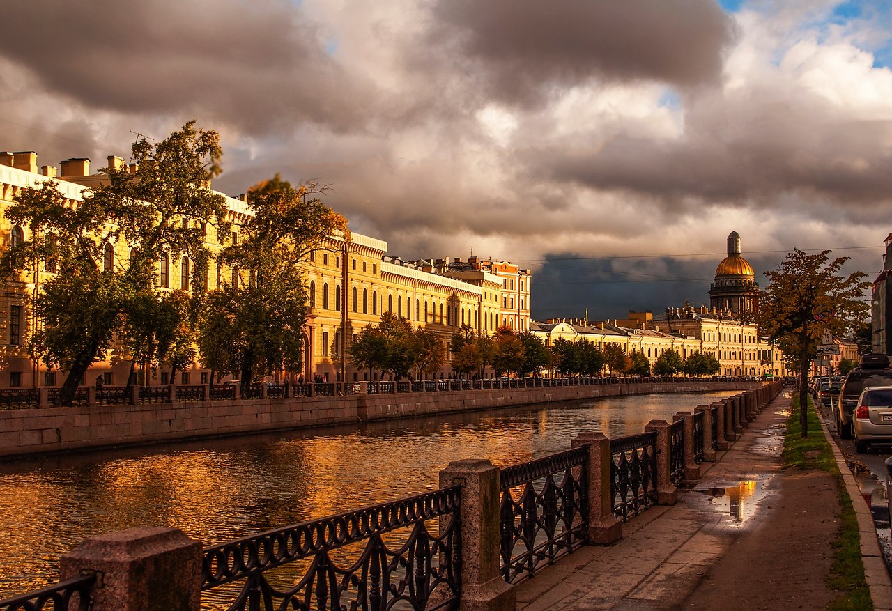 Фото солнечное утро в питере