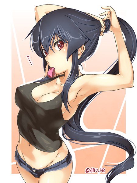 Anime girl in tank top