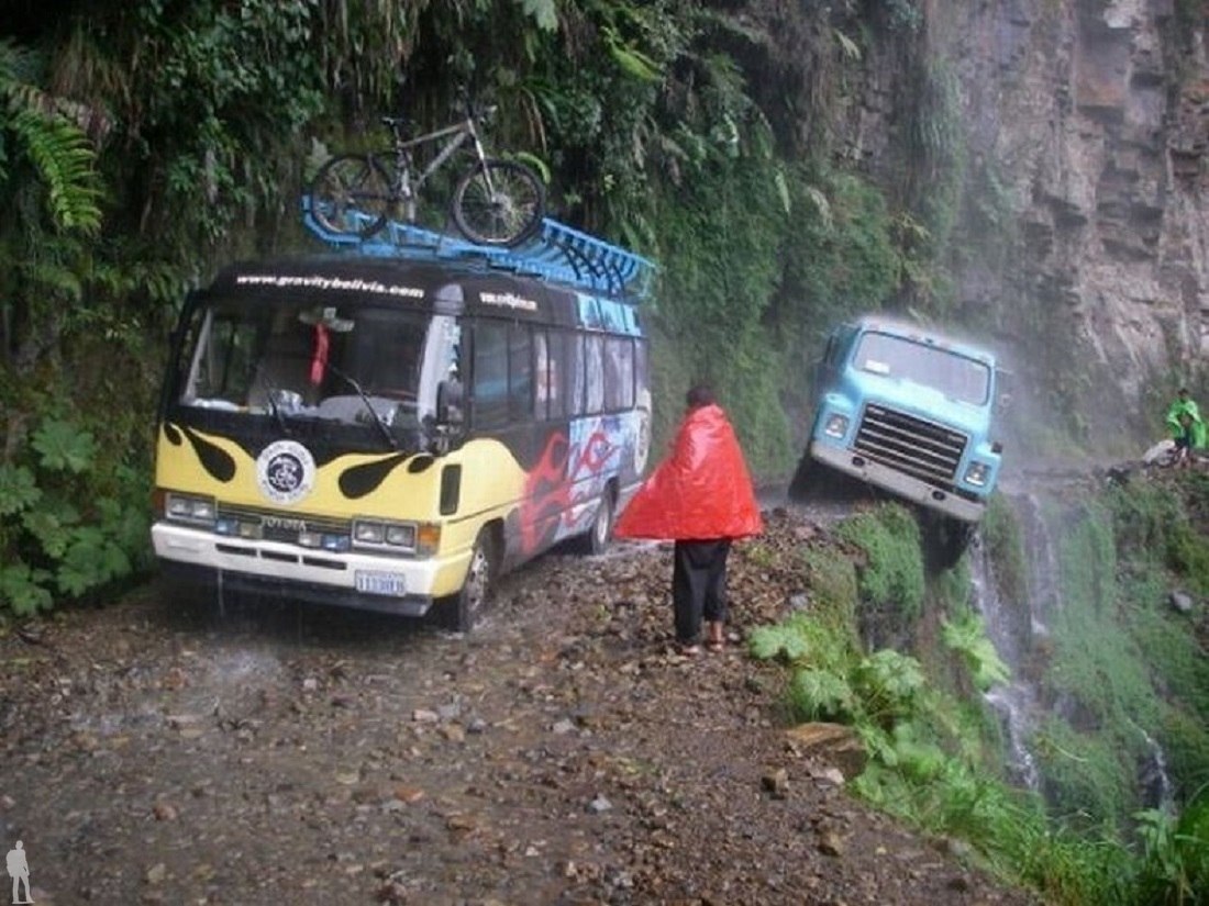 Северная дорога Юнгас в Боливии