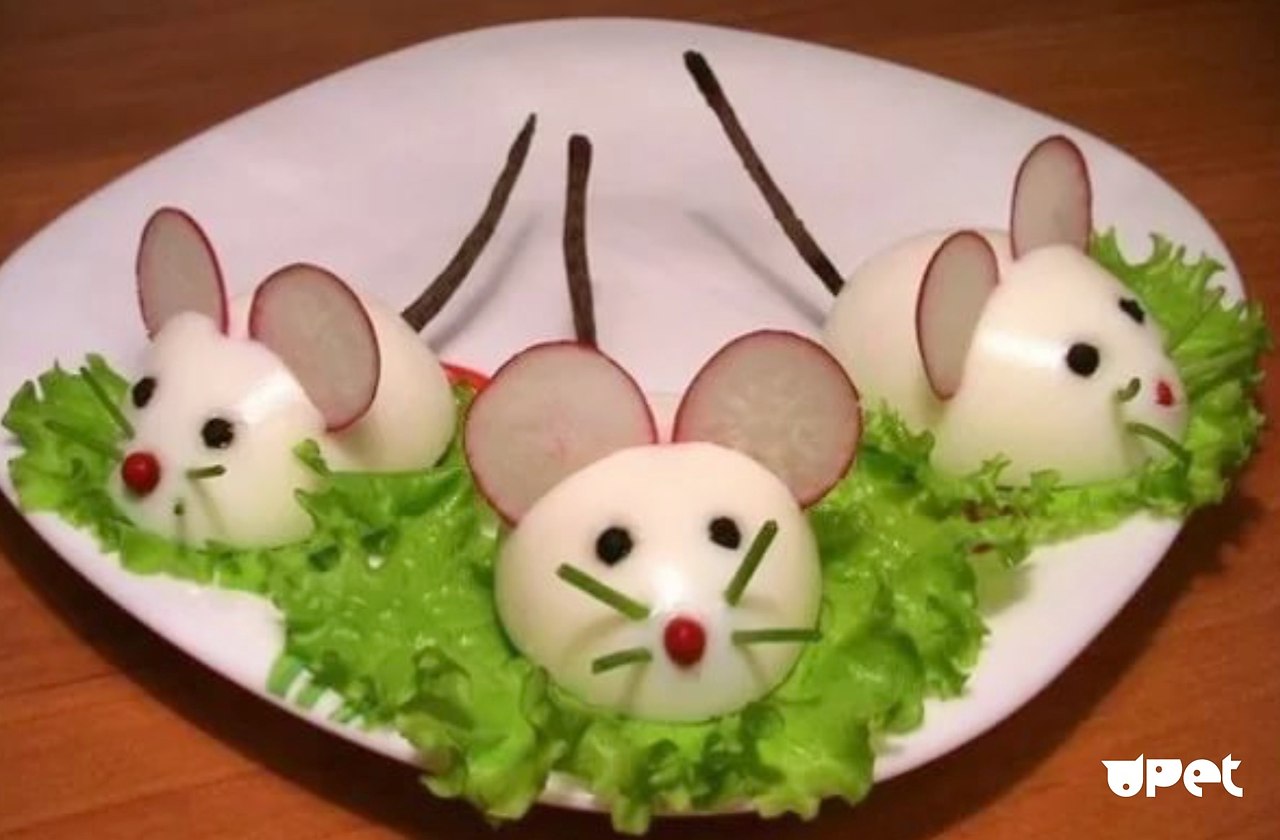 Фаршированные яйца мышата