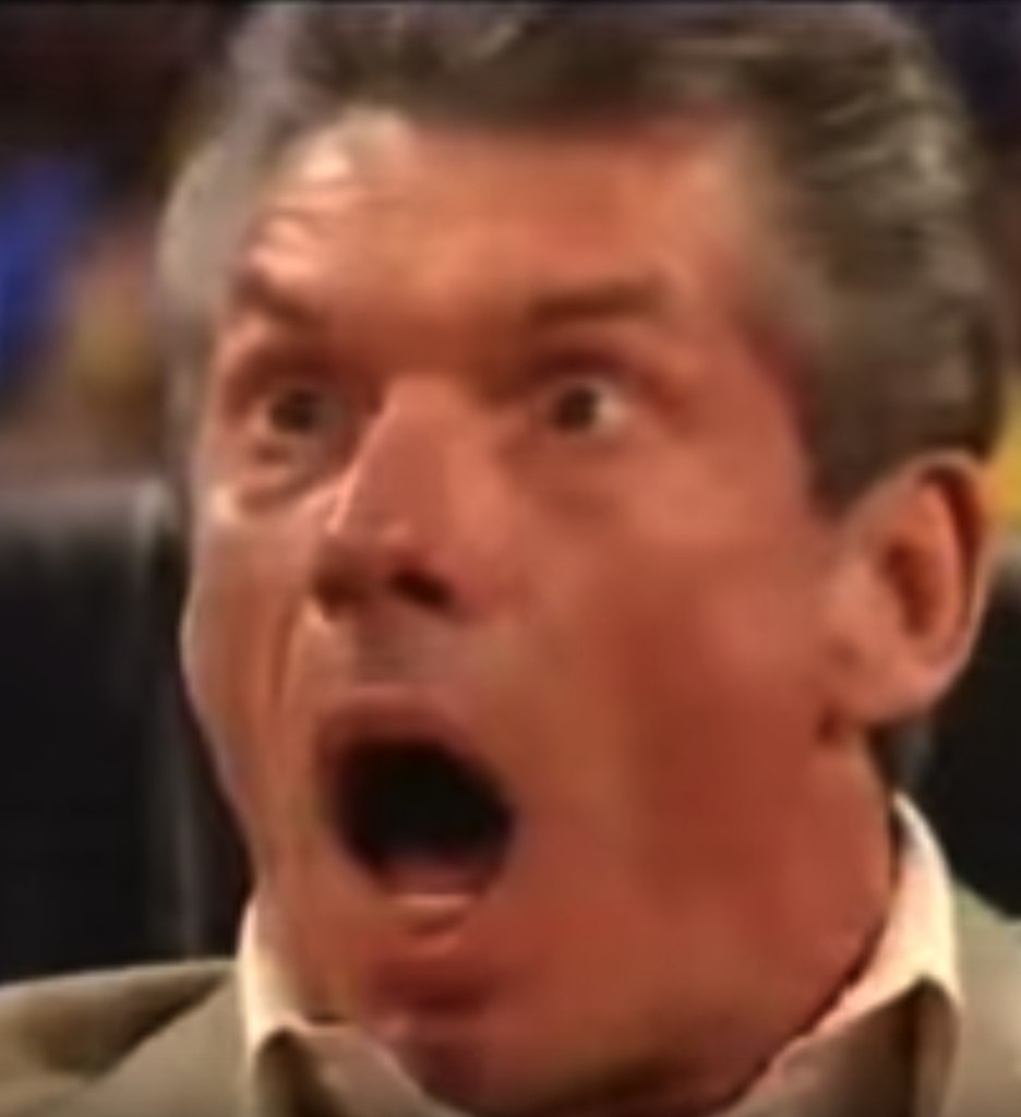 Vince MCMAHON удивление