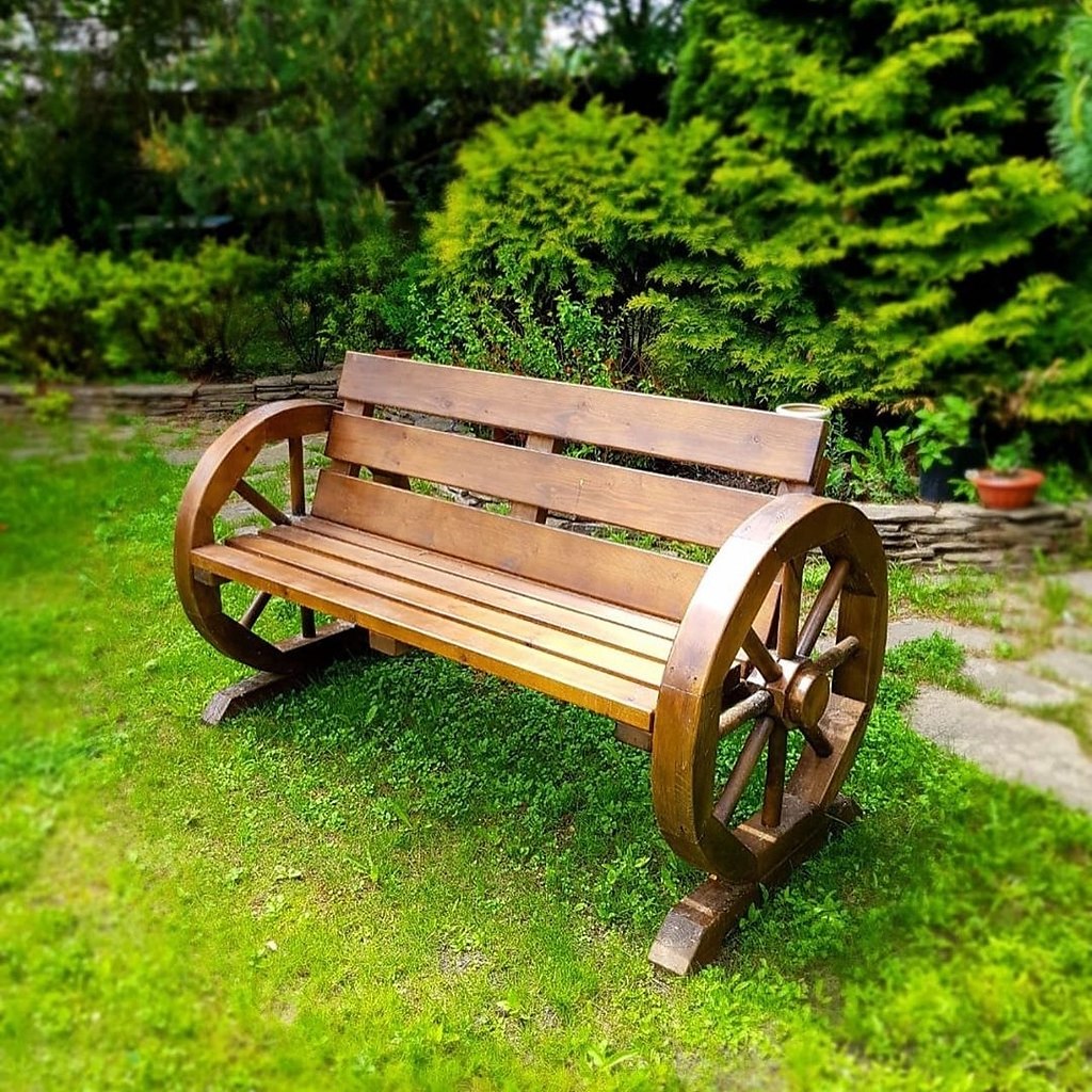 скамейка садовая с колесами