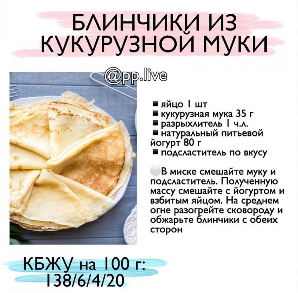 Рецепт ПП блинов