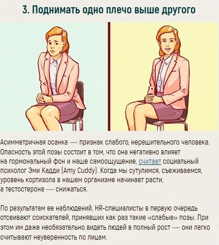 Язык тела с картинками