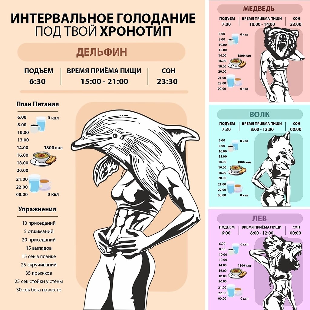 Интервальное голодание 19 5 схема для начинающих женщин