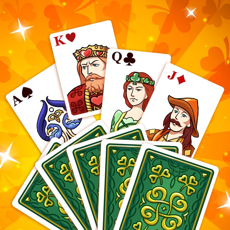 Игры три колоды. Solitaire social. Card Suits names.