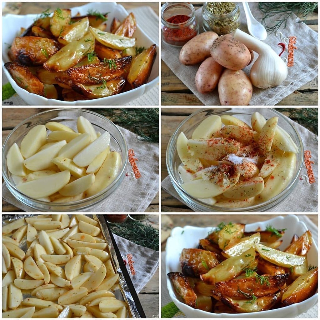 Как приготовить картошку по деревенски в духовке в домашних условиях рецепт с фото