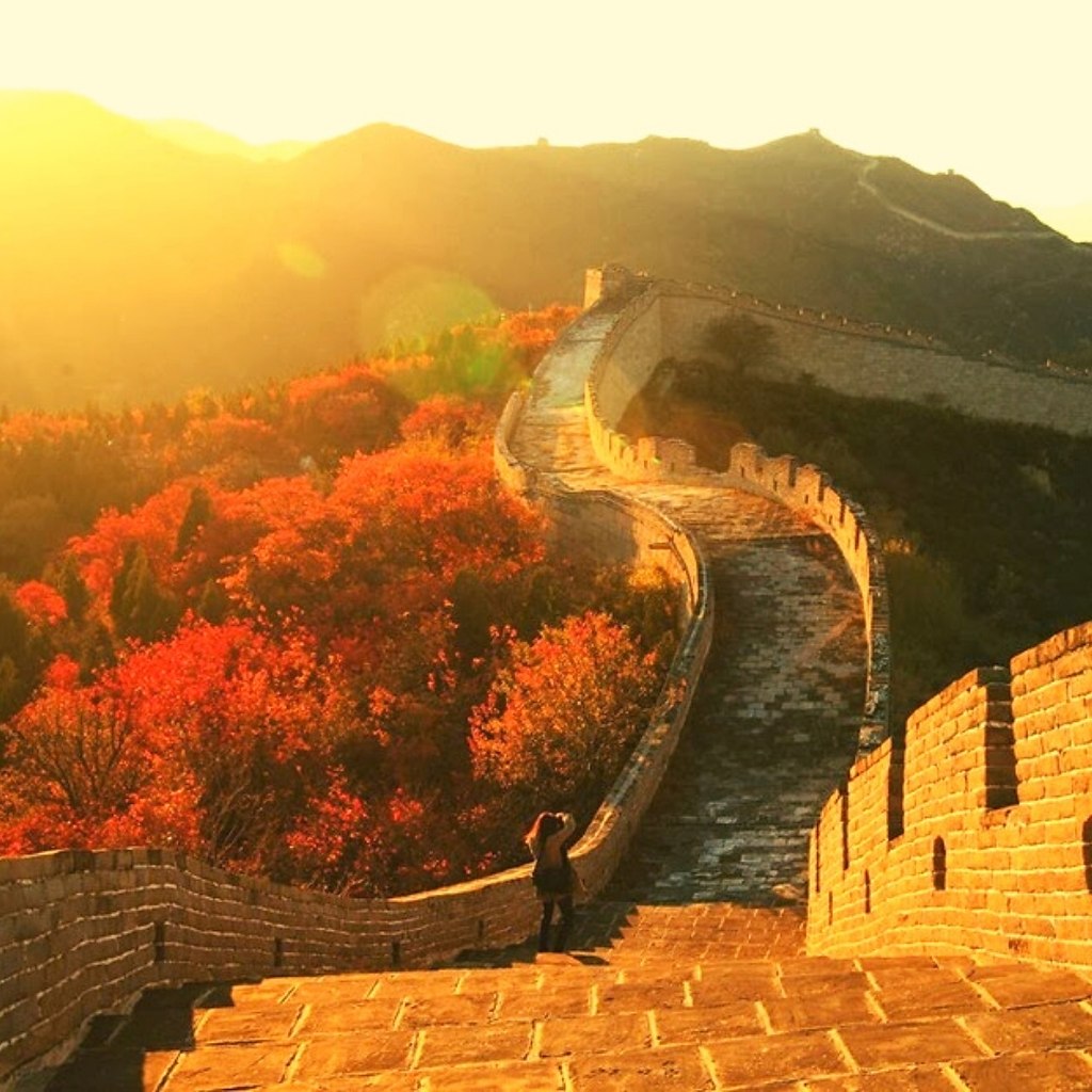 Китайская стена осенью