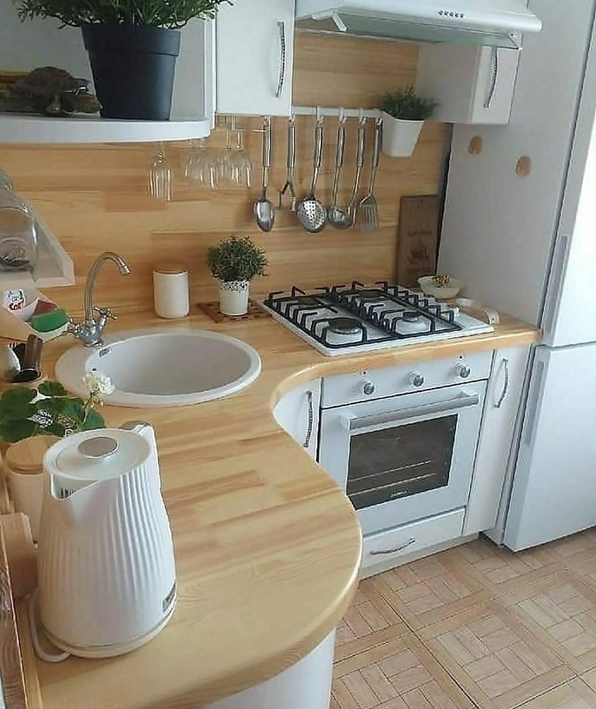 реальные интерьеры маленьких кухонь фото