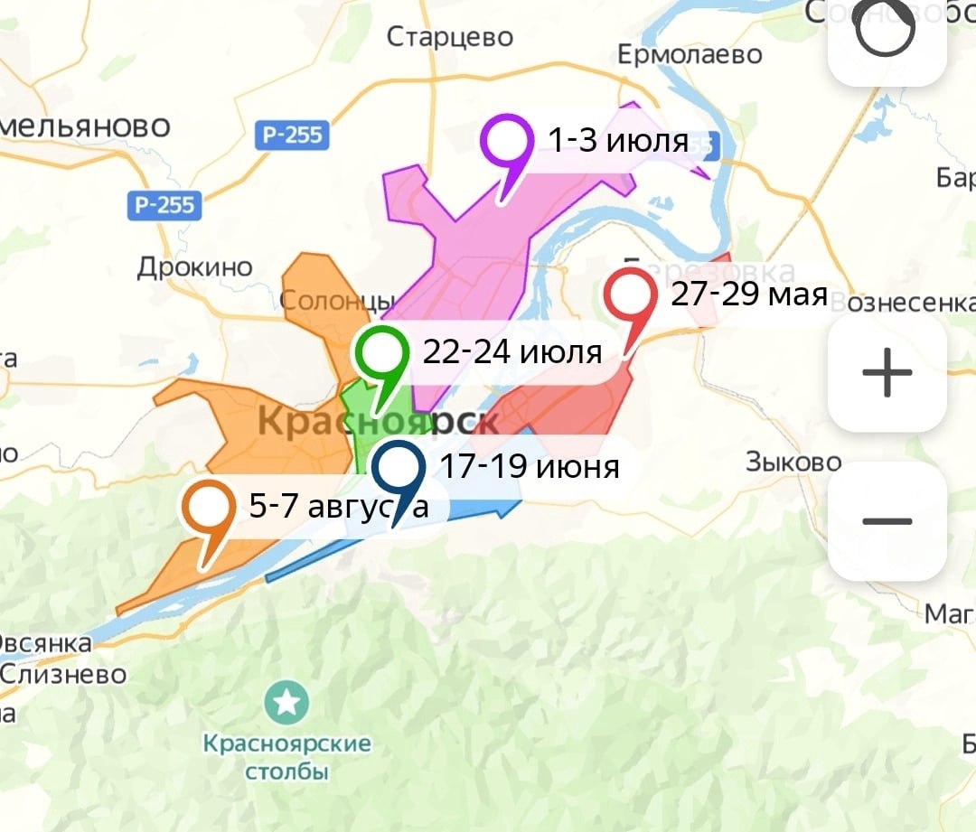 Сгк карта отключения горячей воды новосибирск