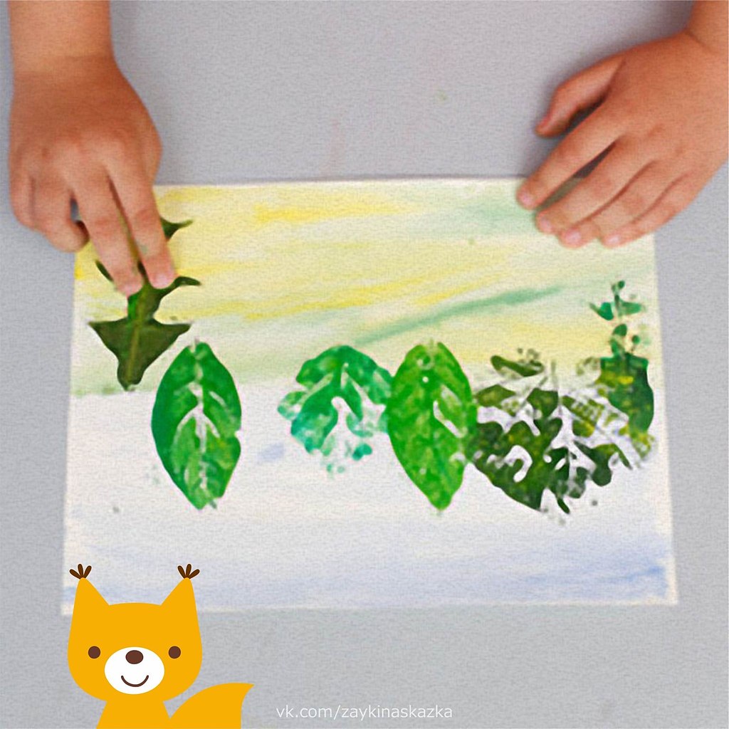 Рисование штампами в детском саду