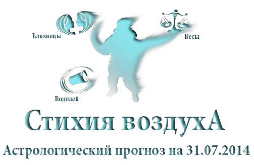 Стихия воздуха. Весы, Водолей, Близнецы Астрологический прогноз на 31.07.2014 Весы Семья: Скорее ...