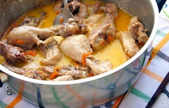 Курочка в молочно-сметанном соусе. И вроде бы, кажется, что ничего особенного - курица в ... - 7