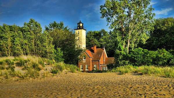 Presque Isle Lighthouse, Pennsylvania .