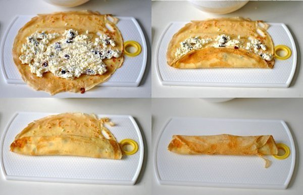 15 самых вкусных начинок для блинчиков. 1. Блины с начинкой из яиц Состав: 4 яйца, 50 гр. зеленого ... - 3
