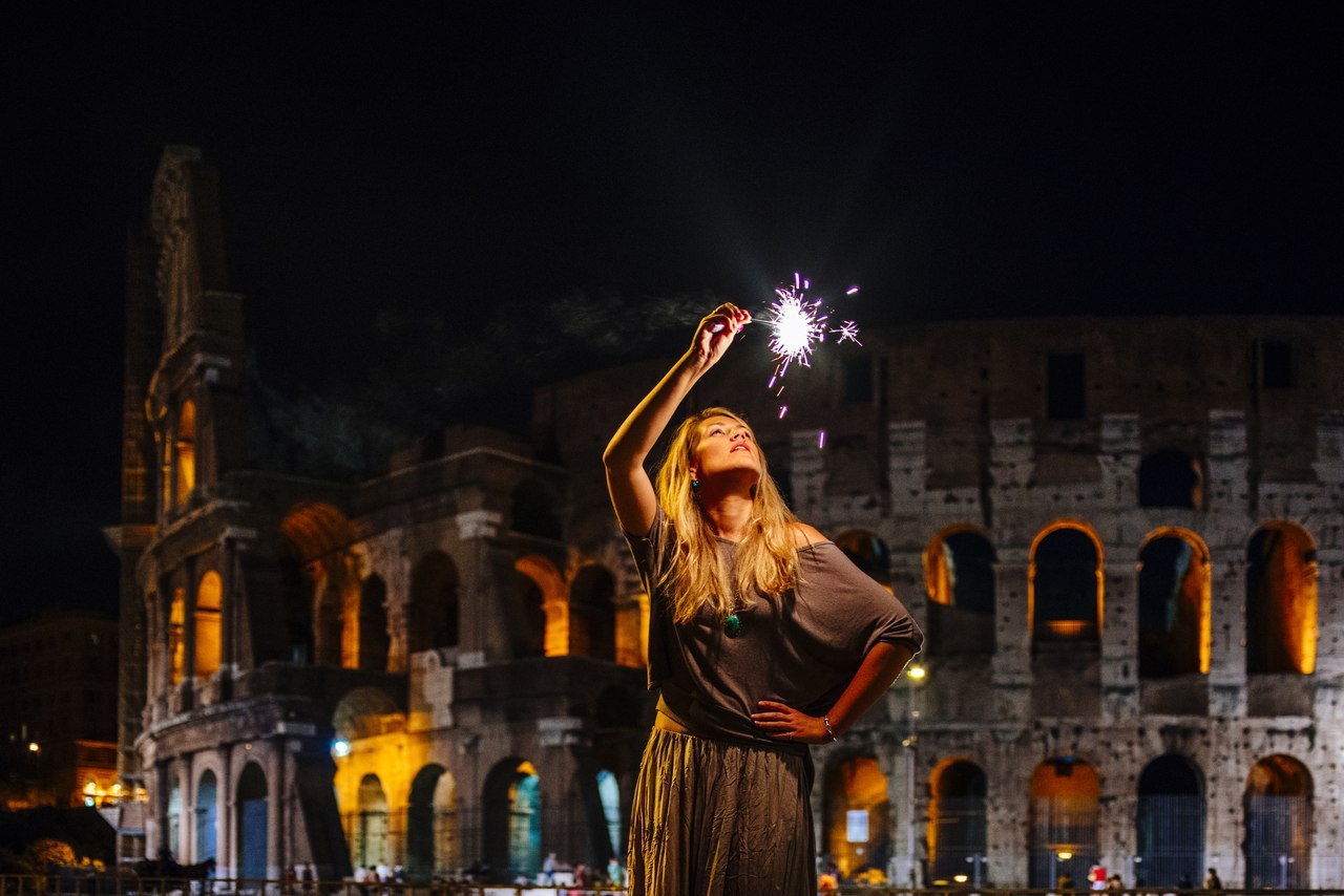 Roma, Italy. Tivoli, Italy