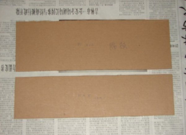 Полочка для косметики из картона и ткани - 6