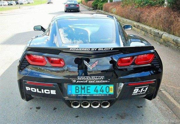 Chevrolet C7 Corvette Stingray with police livery. - 6