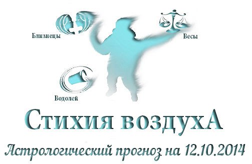 Стихия воздуха. Весы, Водолей, Близнецы Астрологический прогноз на 12.10.2014 Весы Семья: Оберегайте ...