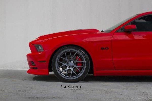 Twin Turbo Ford Mustang on Velgen VMB7 Wheels.