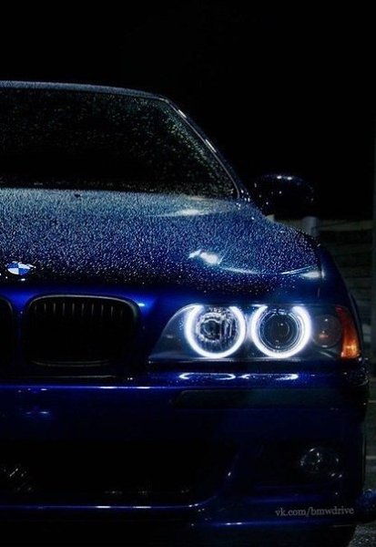 BMW e39 ночью