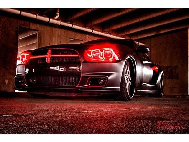 Bagged Matte Black Widebody Dodge Charger R/T On Forgiato Wheels. - 3