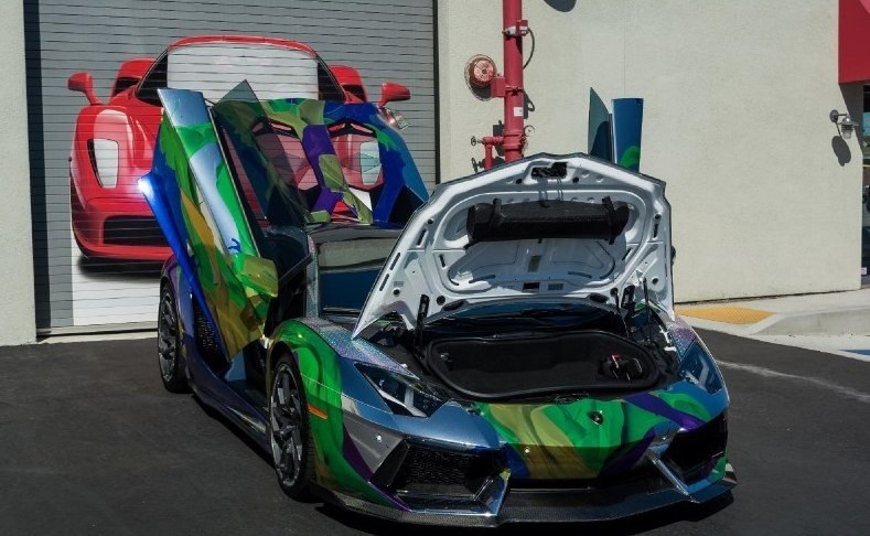 ART CAR Lamborghini Aventador Roadster 2014.#авто@yakor.blog - 6