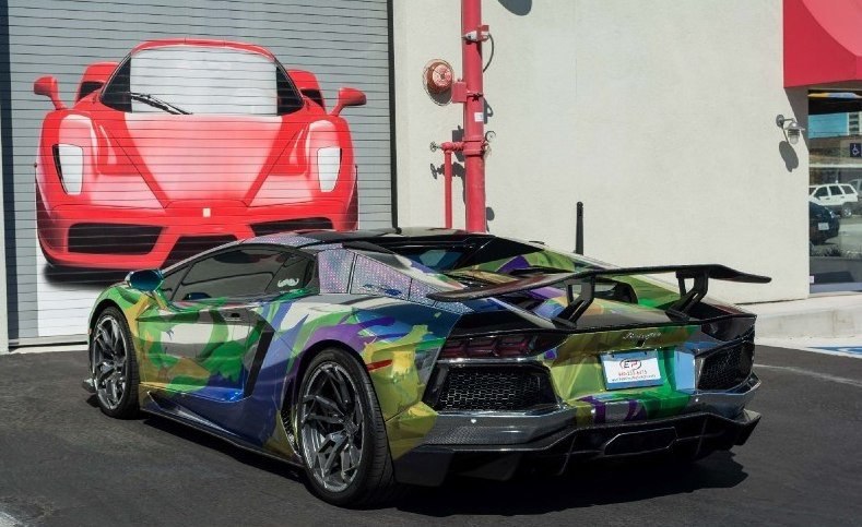 ART CAR Lamborghini Aventador Roadster 2014.#авто@yakor.blog - 5