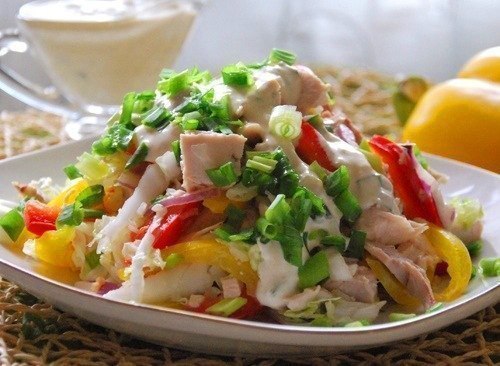 Салат с куриным филе
