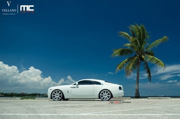 White Rolls-Royce Wraith Looks Stunning on Vellano - 2