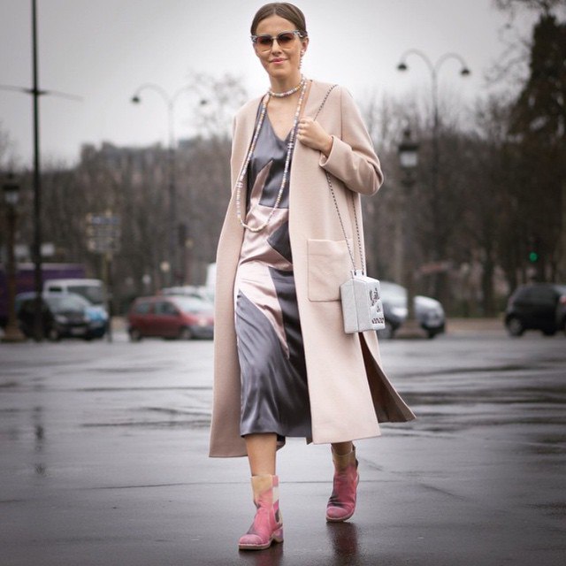 After @chanelofficial show in @chanelofficial boots&bag @fendi eyeswear and @alarusse dress. ...