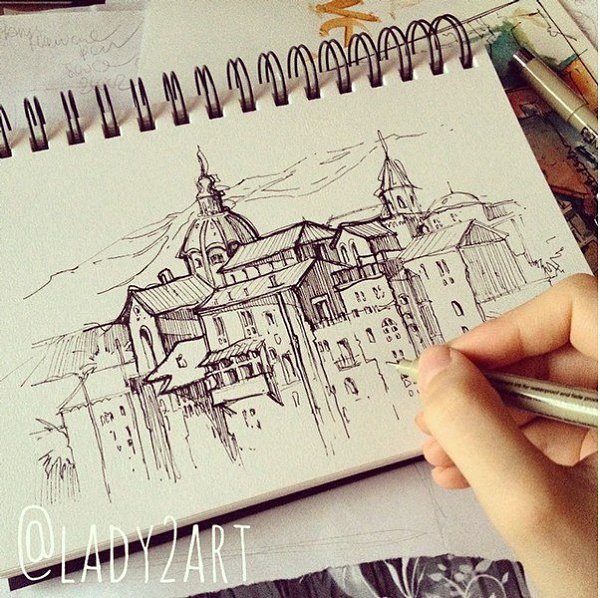 Sketchbook рисуем архитектуру