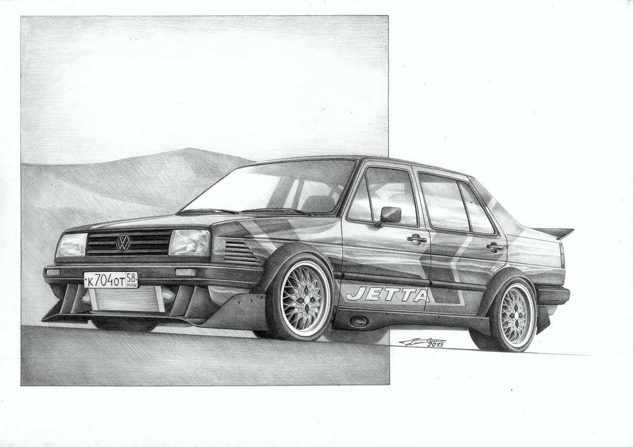 modified Volkswagen Jetta II 1984 /a3, pencils/