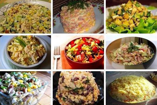 9 САМЫХ ВКУСНЕЙШИХ САЛАТОВ на каждый день. Подборка: 1. Салат вкусненький с сухариками. 2. Салат с ...