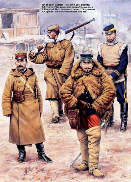Солдаты русской и японской армии во время русско-японской войны (1904 - 1905) - 3