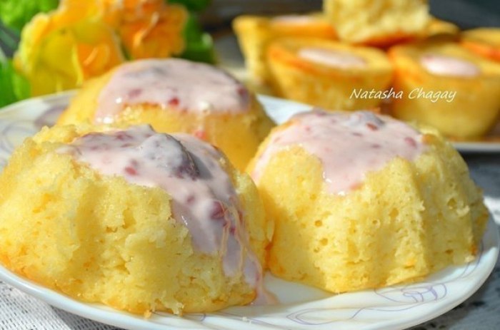 БЫСТРЫЕ МАННЫЕ КЕКСЫ С КУРАГОЙ.Ингредиенты (~ на 10 кексиков):- 1 ст. манной крупы - 250 мл. кефира ...