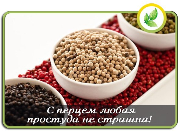 С перцем любая простуда не страшна ! * Бронхит и воспаление легких. Смешать 40г порошка черного ...