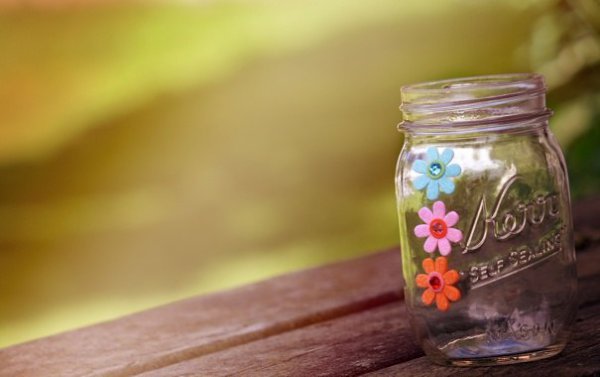 Mason Jars, Ball Jars, Painted Mason Jars, Flower Vases, Rustic Decor, Summer Ma