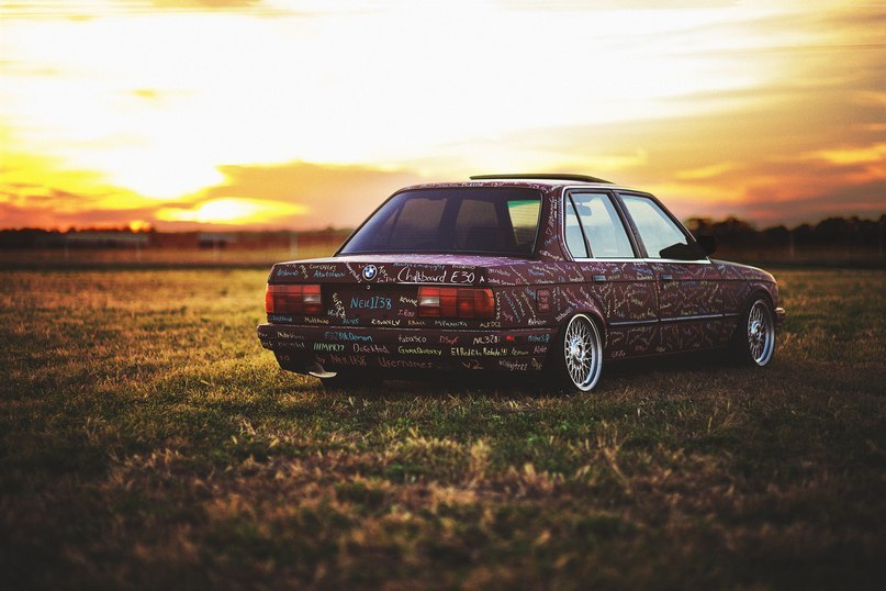 BMW Chalkboard E30. - 2