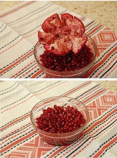 Лайфхак! КАК ПРАВИЛЬНО почистить гранат.How to properly clean the pomegranate. -