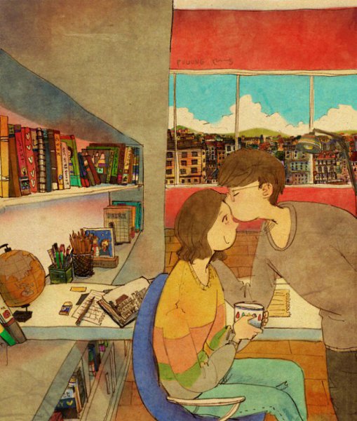 Художник «Puuung» рисует очень милые и теплые иллюстрации, в которых воплощает простые, но очень ... - 12