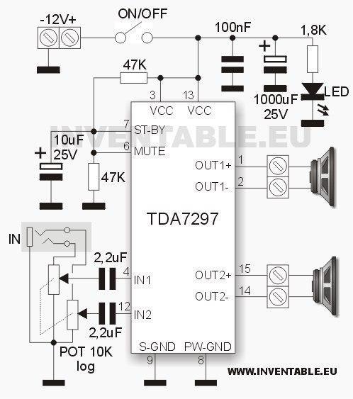 Радиоконструктор №74 Стереофонический усилитель на TDA7297 2х15W / Микроника